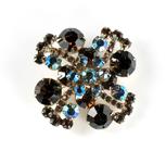 DeLizza and Elster Juliana Dark Topaz AB Rhinestone Brooch