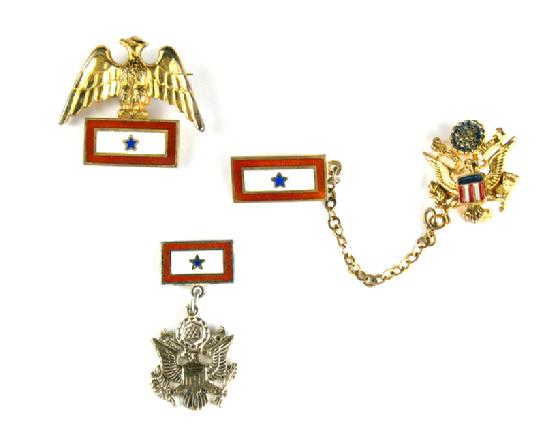 Service Star Banner Pins